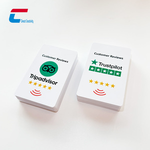 Toque para revisar el diseño personalizado NFC 13,56 Mhz Ntag213 Tarjeta DE REVISIÓN DE Google con código QR - Product Image 2