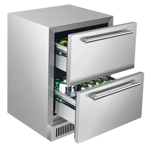 24 "lưu trữ ngoài trời ngành công nghiệp bán buôn hot-bán thép không gỉ đồ uống Tủ đông với 2 ngăn kéo - Product Image 2
