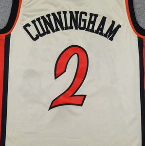 Sẵn Sàng Để Tàu Cunningham Cunningham 2024/25 Thành Phố Phiên Bản Chất Lượng Tốt Nhất Khâu Bóng Rổ Jersey - Product Image 1