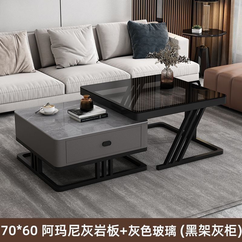 Black rack grey cabinet-armani limestone slab-grey glass