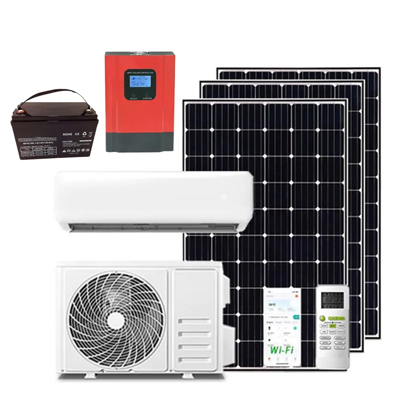 Kit de painel solar para ar condicionado solar residencial fora da rede