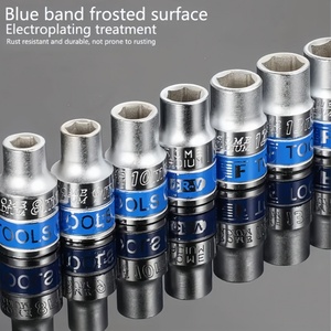 Набор торцевых ключей с красным кейсом для хранения, комплект трещоточных ключей из хромованадиевой стали для авторемонта и самостоятельного обслуживания - Product Image 6