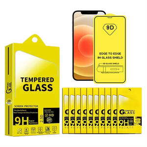 Fabrika doğrudan 9H 9D anti-mavi anti-şok temperli cam cep telefonları için 0.33mm ekran koruyucu Mix sipariş karşılama - Product Image 1