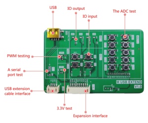 DACAI 10,1-Zoll-TFT-LCD-Display Industrielles LCD-Display Erweiterter USB-Anschluss 3,3-V-Ausgang Serielle ADC-PWM-GPIO-Steuerung