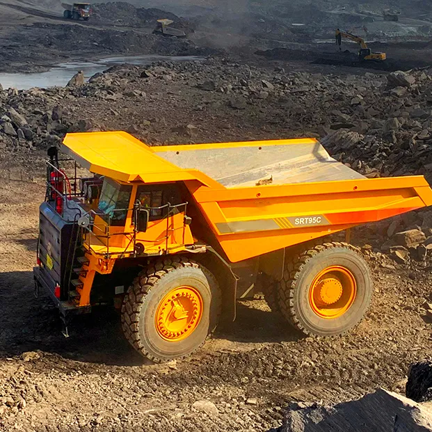 95Ton idraulico minerario ribaltabile autocarro SRT95C per la vendita