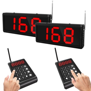 Sistema de llamadas inalámbricas Número Teclado Número de llamador Sistema de cola de gestión de transmisión con pantalla de 3 dígitos Restaurante - Product Image 3