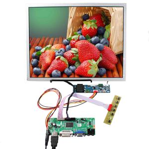 Pantalla Lcd 30Pin Lvds Monitor de 15 pulgadas 15 "1024X768 Pantalla de publicidad con placa de controlador M.Nt68676