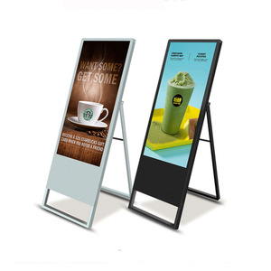 Pantalla de publicidad LCD HD de red de 43 pulgadas, señal de agua electrónica, cartelera de pie, pantalla de póster Digital para texto - Product Image 1