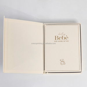 制造商定制纸质印刷婴儿纪念品第一年相册记忆书带礼品盒 - Product Image 2