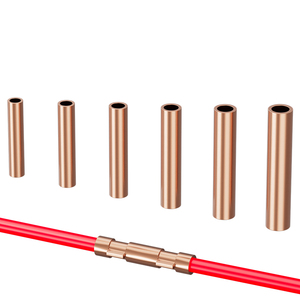 GT красная медная быстросъемная соединительная трубка, чистая медная полая КАБЕЛЬНАЯ СОЕДИНИТЕЛЬНАЯ с проводкой, обжимные клеммы, аксессуары - Product Image 1