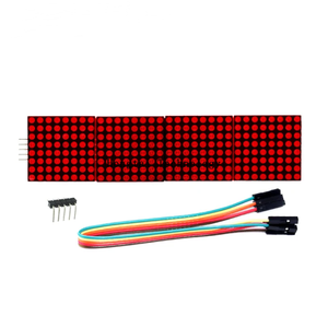 MAX7219 Dot Matrix Module 4-in-1-Display mit 5P rot-grünen und blauen Kabeln für Mikrocontroller-Entwicklungs platinen - Product Image 4