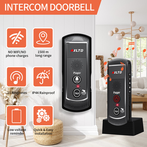 Timbre de intercomunicador inalámbrico no visual de mejor valor, sistema de respuesta rápida, fácil de usar e instalar para apartamentos