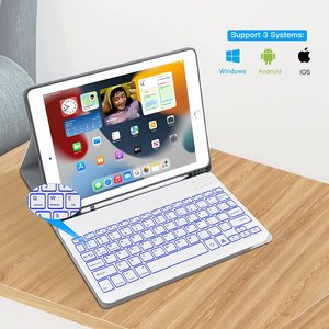 Teclado inalámbrico Bluetooth turco QWERTY inalámbrico ruso teclado LED inalámbrico retroiluminación teclados para TV box - Product Image 3