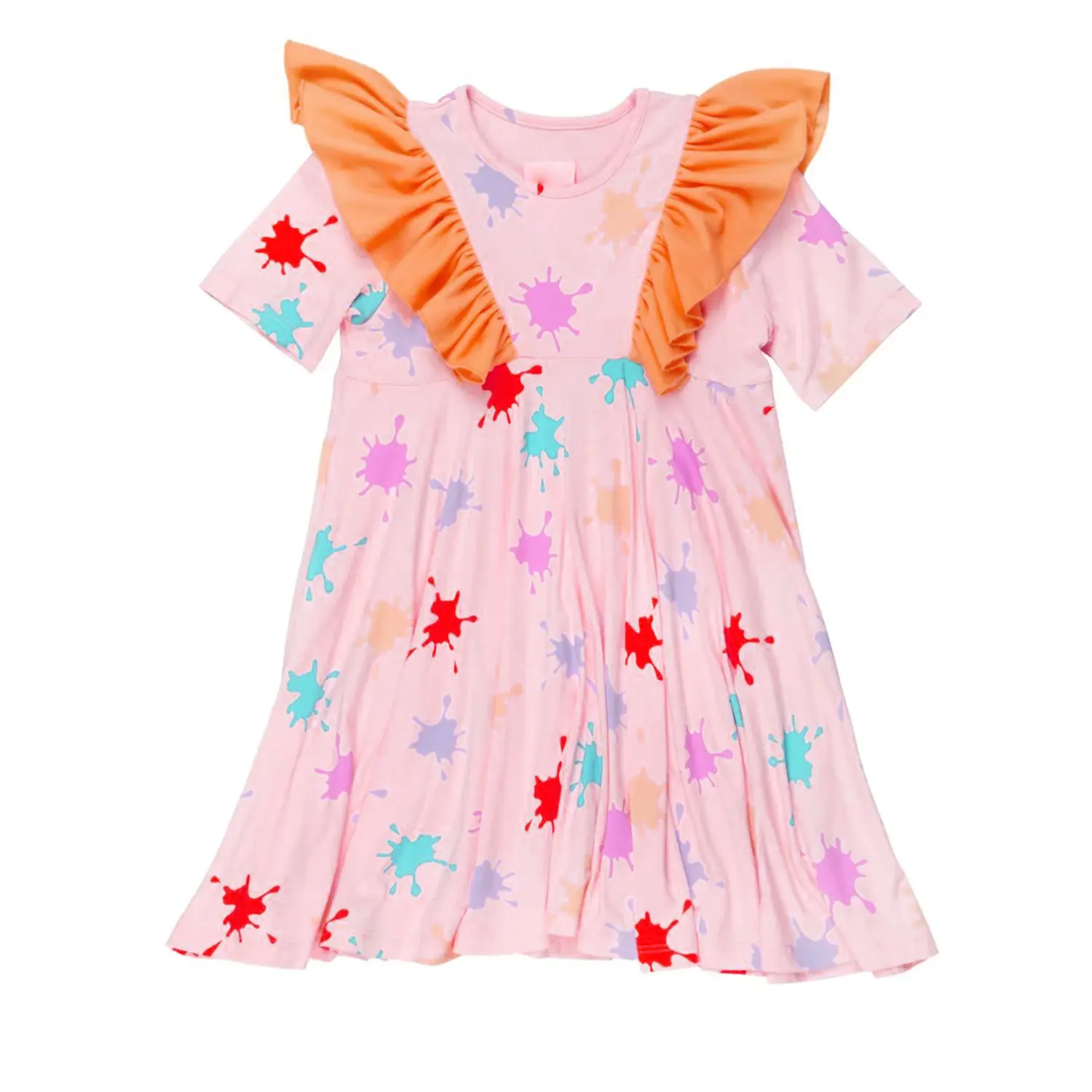 האחרונה עיצוב צבע לחסום שרוולים rule בנות שמלות כותנה לקיץ שמלות קיץ