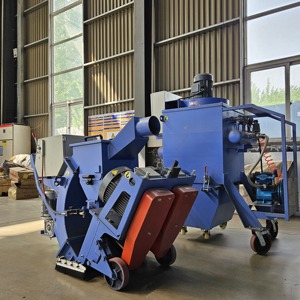 Portable and Mobile Road Surface Cleaning Shot <strong>Blasting</strong> Machine with Engine PLC Motor Gearbox for Deflashing - Product Image 6