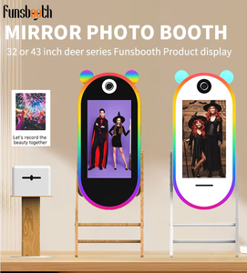 Hot Sale Spiegel Photo Booth Maschine Selfie Foto 65 Zoll Spiegel 32 Zoll 43 Zoll Touchscreen Magic Mirror Photo Booth Kiosk