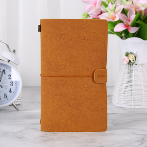Logotipo personalizado pu cuaderno de cuero en blanco papelería escolar notas bloque escritura diario hoja Bloc de notas con bolígrafo - Product Image 2
