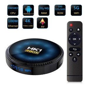 Android 11.0 HD 4K HDR TV kutusu 4GB RAM 64GB ROM HK1 Android TV kutusu Amlogic 2.4G/5.8GHz WiFi Bluetooth akıllı Android TV kutusu - Product Image 2