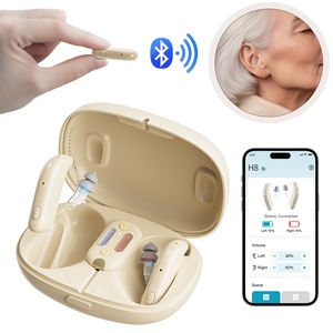 Kỹ thuật số có thể sạc lại 16 kênh ric BTE Thiết bị trợ thính cho người cao tuổi người lớn không thấm nước kép mics sạc khô miễn phí phụ kiện - Product Image 2