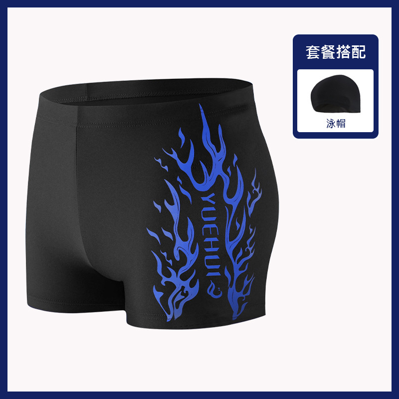 3324 casquette en tissu courte flamme bleue