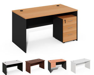 Escritorio de estudio, mesas de lectura para ordenador, muebles de oficina baratos, escritorio de recepción pequeño de Color personalizado con cajones, escritorio escolar moderno - Product Image 2