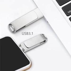 64GB 2-in-1 USB Flash Drive OTG USB C Memory Stick compatibile telefono Android PC penna esterna guida telefono 128GB - Product Image 5