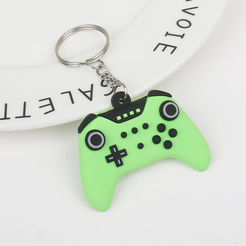Green Game Controller Keychain