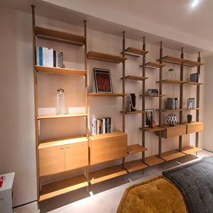 Kệ sách kệ sách hiện đại tối giản sang trọng mô-đun tùy chỉnh kim loại nhôm hồ sơ với ánh sáng LED cho phòng khách phòng ngủ - Product Image 4