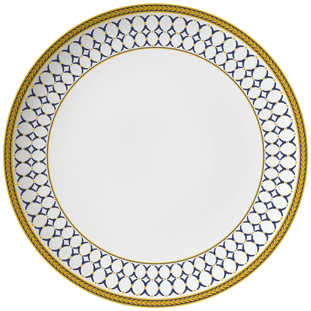 Neues Design Goldrand Hauptgericht Keramik gerichte Royal Fine Bone China Essteller Großhandel