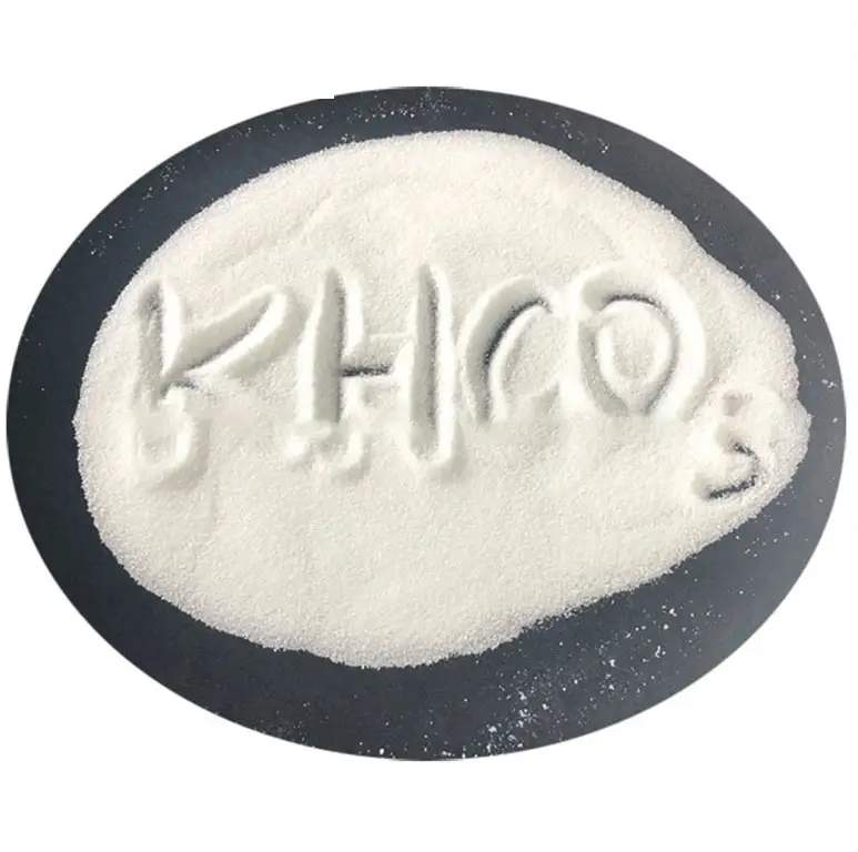 Prix du fabricant Soluble KHCO3 Bicarbonate de potassium de qualité alimentaire Cristal blanc pour régulateur d'acidité Cas 298-14-6