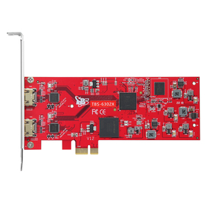 TBS 6302X PCIe Card 4K @ 30fps 2-ingresso per la codifica HDMI modulatore H.264 H.265 4-canale per supporta la trasmissione Radio TV - Product Image 1