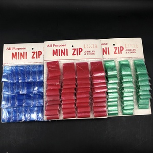 清除迷你塑料拉链拉链锁塑料袋 LDPE 拉链锁袋定制自封袋与卡 - Product Image 3