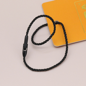 20CM Stock de fábrica de plástico Recyle poliéster etiqueta de la ropa cuerda sello etiqueta algodón cuerdas Bullet Plug Loop Lock Cord para colgar etiquetas - Product Image 4