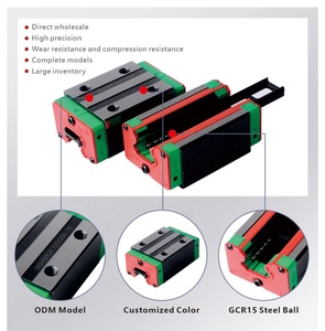 Piezas de enrutador <span class=keywords><strong>CNC</strong></span> para sistema <span class=keywords><strong>CNC</strong></span> longitud personalizada XYZ bloques de guía de movimiento lineal riel rodamientos lineales deslizador guías lineales - Product Image 1