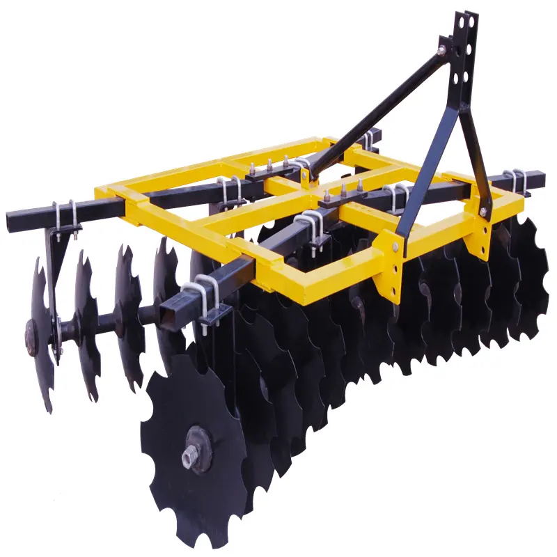 Tarım ağır hidrolik a-tv diskli pulluk makinesi tarım mini 24 28 32 36 48 inç bıçak traktör güç diskli pulluk