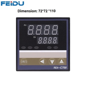 REX C700 76*76 Relay <strong>SSR</strong> Dual <strong>Output</strong> Multi K/E/J/R/S/B/N/T/PT100/CU50 Adjustable signal Input <strong>PID</strong> <strong>Temperature</strong> <strong>Controllers</strong> - Product Image 2