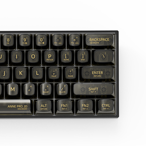 HEXCORE-Teclado mecánico ANNE PRO 2D BT, inalámbrico, con cable, modo Dual, retroiluminación RGB, 60%, personalizado - Product Image 5