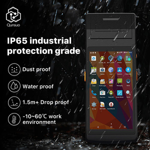 QUNSUO Android PDA Supermercado Armazém Restaurante Industrial Terminal POS Rugged Handheld Barcode <span class=keywords><strong>Scanner</strong></span> em estoque