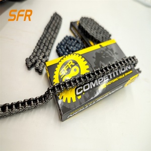 Cadena Para Moto โรงงานจีนในปัจจุบันอุปกรณ์เสริมสำหรับขับขี่รถจักรยานยนต์ยอดนิยมรุ่นที่ทนทานโซ่25H