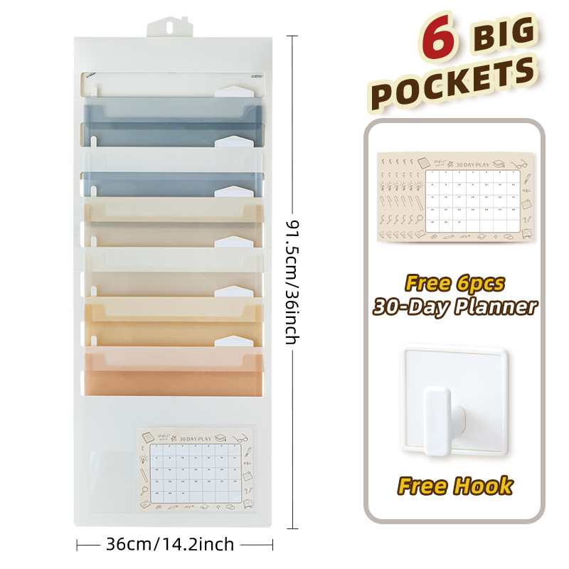 6 grandes grilles colorées + plan de 30 jours