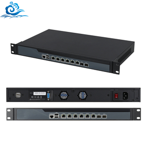 Intel celeron 3865U 6 Gigabit Ethernet porte 2 SFP Firewall Ubuntu LINUX Micro soft router Server Mini PC computer per l'industria - Product Image 1