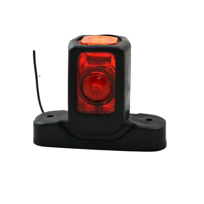 4 Led Truck Side Marker Corner Light Rectángulo 24V 4 Led Side Marker Light Lamp Ámbar Rojo Blanco Impermeable Universal para camión