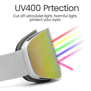 Dilupu phụ nữ Mens Snowboard thể thao Googles OEM biểu tượng tùy chỉnh OTG Frameless Retro chống sương mù UV400 bảo vệ trượt tuyết Kính từ - Product Image 5