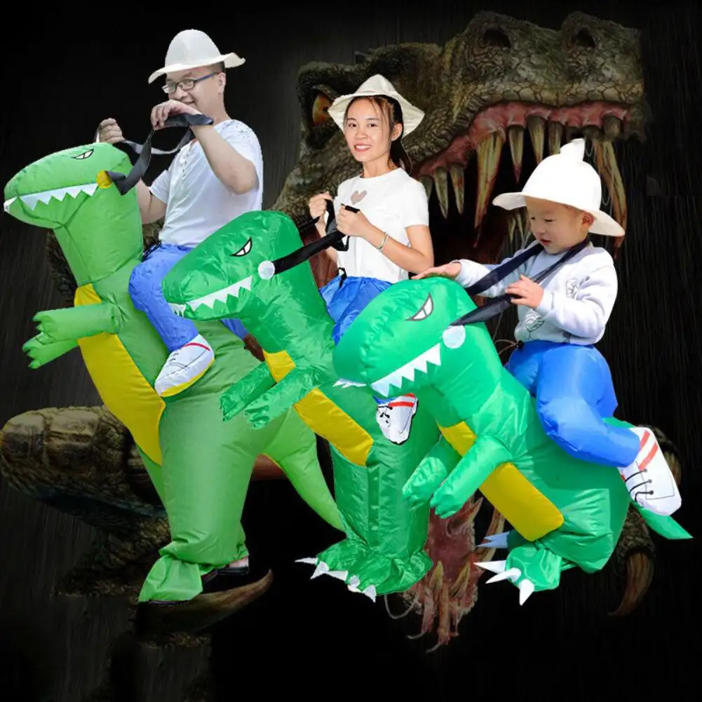 Disfraz inflable de dinosaurio para niños, nuevo diseño, para Halloween, navidad