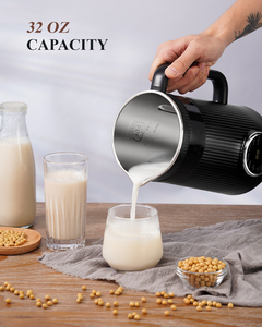 Echte industrielle Mandelmilchmaschine 10 Edelstahlklingen selbstreinigend 8-in-1 pflanzenbasierte Milchmaschine - Product Image 5