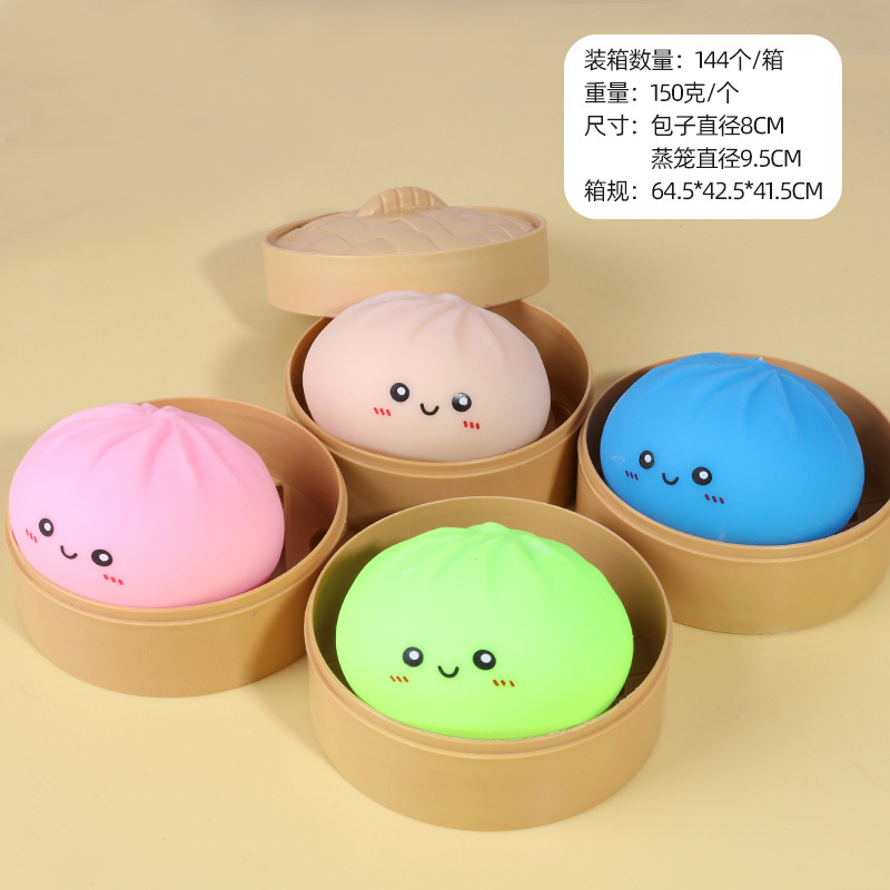 Colorful moji buns + steamer