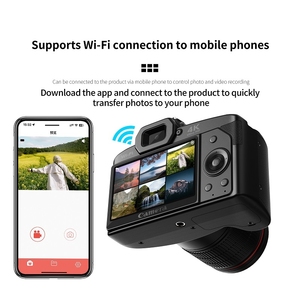 64MP 1080P 16xデジタルズームデュアルレンズナイトビジョンデータ転送WIFIリモートコントロール4800mAhデジタル写真およびビデオカメラ - Product Image 3