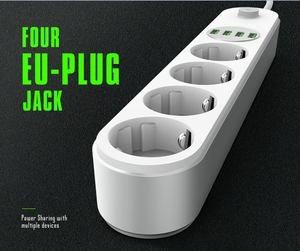 LDNIO SE4432 güç şeridi 5V/3.4A 4usb güç çıkışı gömme montaj avrupa fiş uzatma soketi - Product Image 2