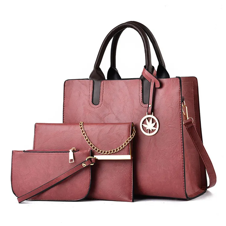2024 yeni moda sıcak satış bayanlar Crossbody kadınlar el çantaları çanta seti PU Polyester tek promosyon ODM Ladys çanta içinde 3 adet 1