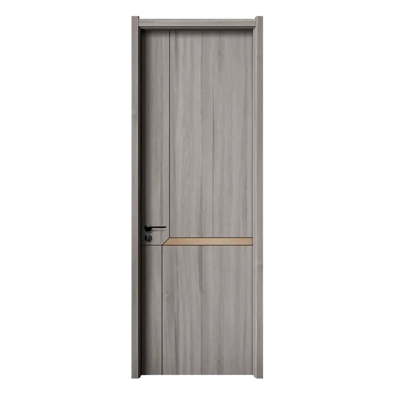 Bosya-puerta de madera moldeada de Pvc para Hotel y oficina, puerta Interior de WPC de diseño moderno, precio de fábrica